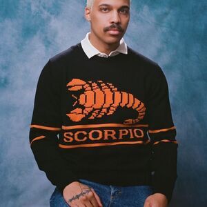 Gyles & George Unisex Rowing Blazers Scorpio Zodiac Knit Pullover Sweater XXL